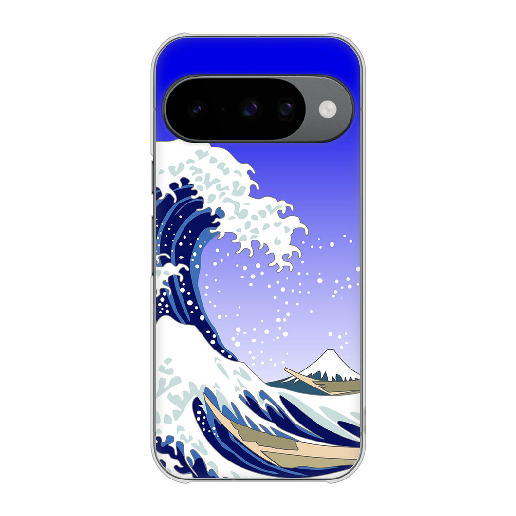 Google Pixel 10 Pro 高画質仕上げ 背面印刷 ハードケース 【625 波に富士】