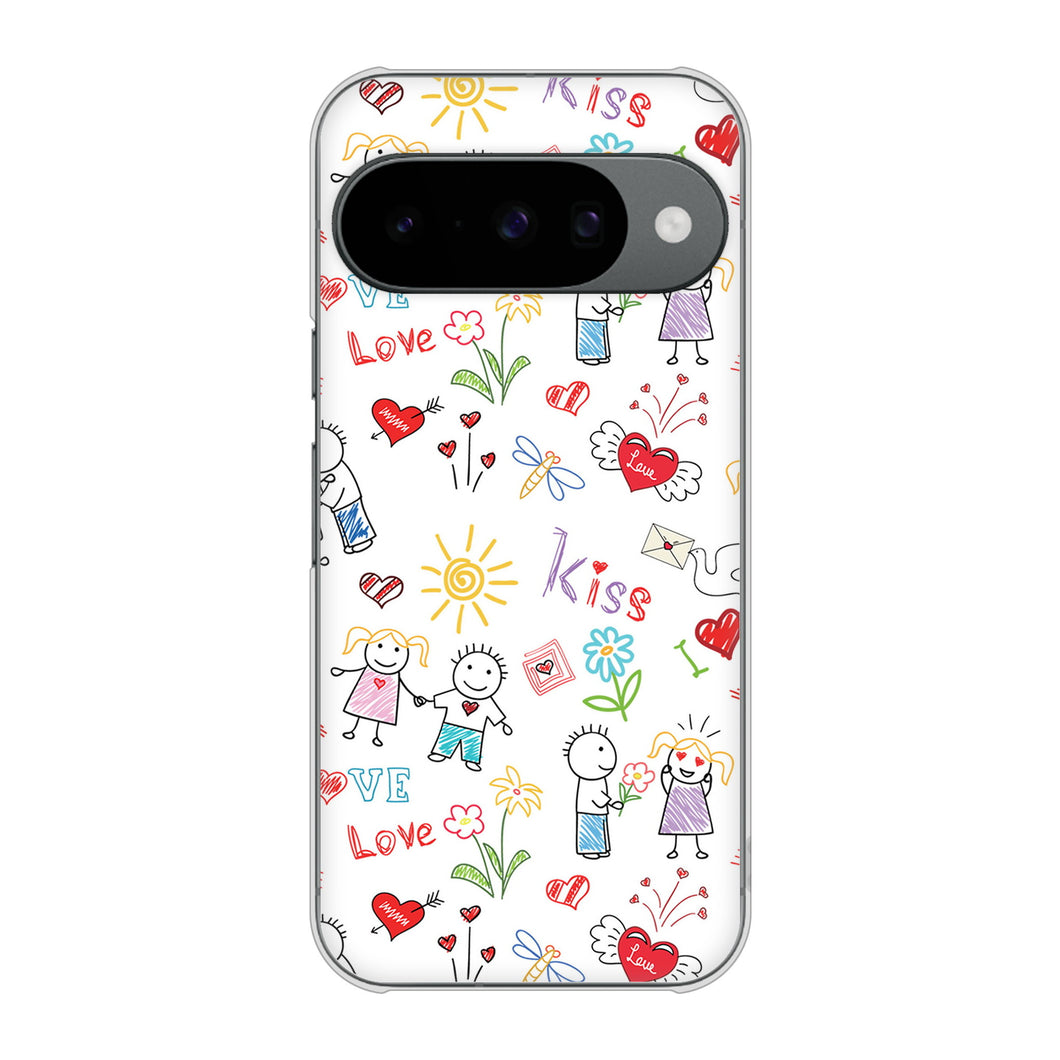 Google Pixel 10 Pro 高画質仕上げ 背面印刷 ハードケースカップル＆ファミリー