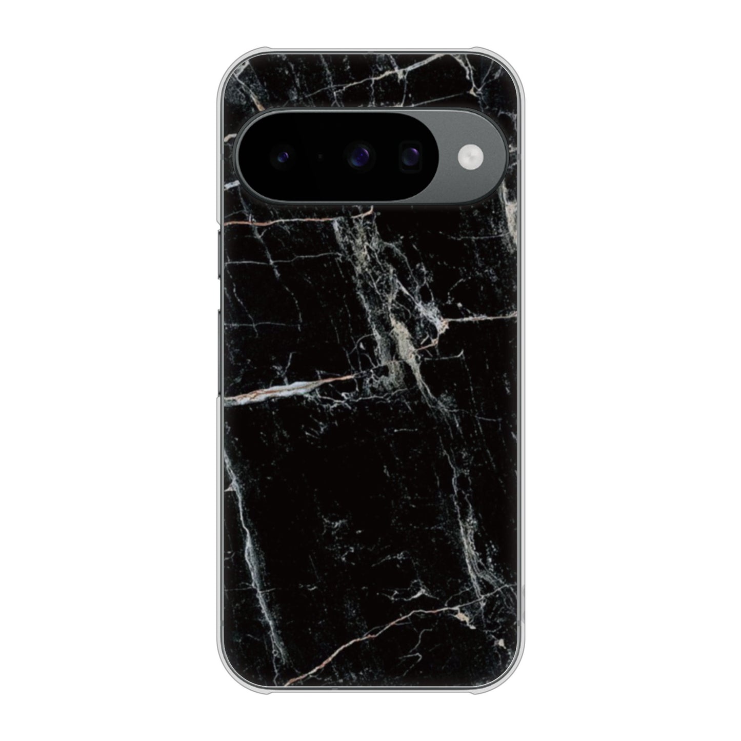 Google Pixel 10 Pro 高画質仕上げ 背面印刷 ハードケース大理石BK