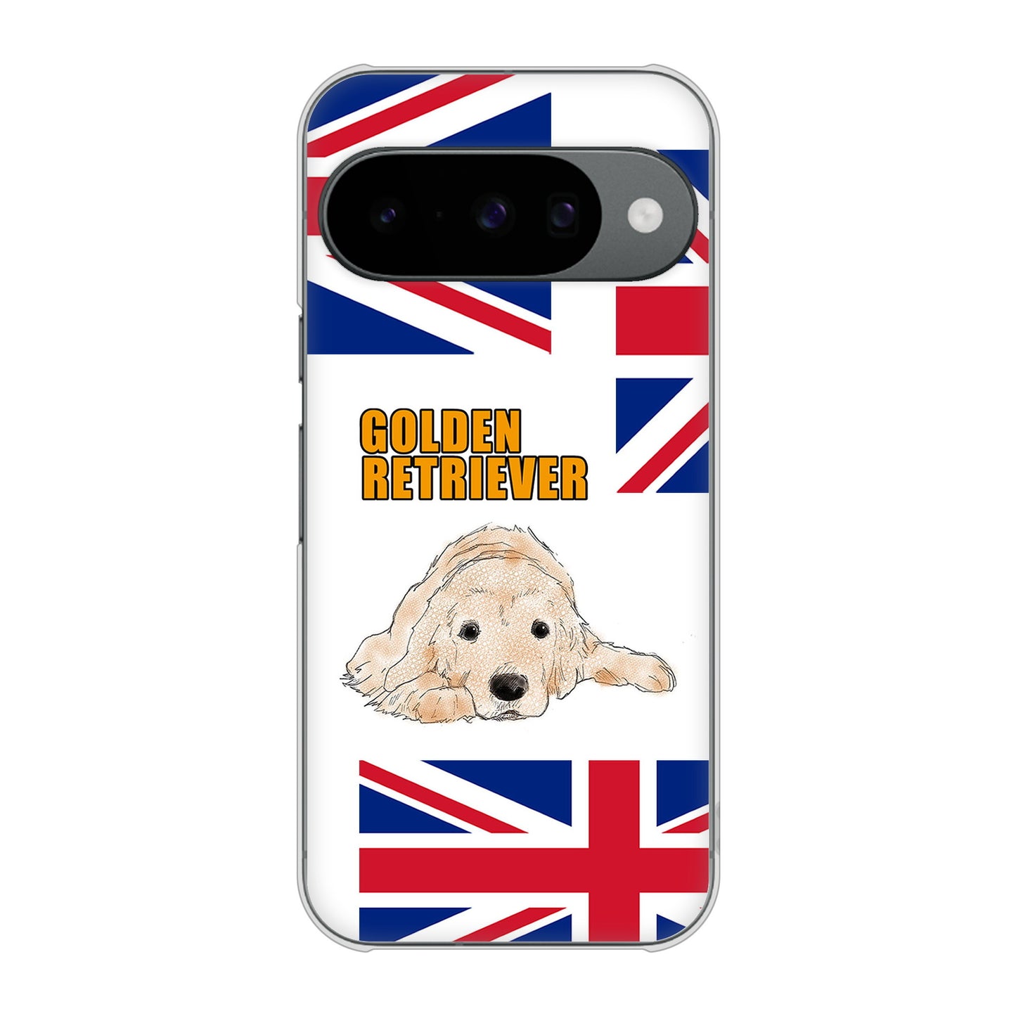 Google Pixel 10 Pro 高画質仕上げ 背面印刷 ハードケースゴールデンレトリバー