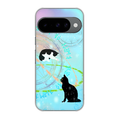 Google Pixel 10 Pro 高画質仕上げ 背面印刷 ハードケース魔法陣猫