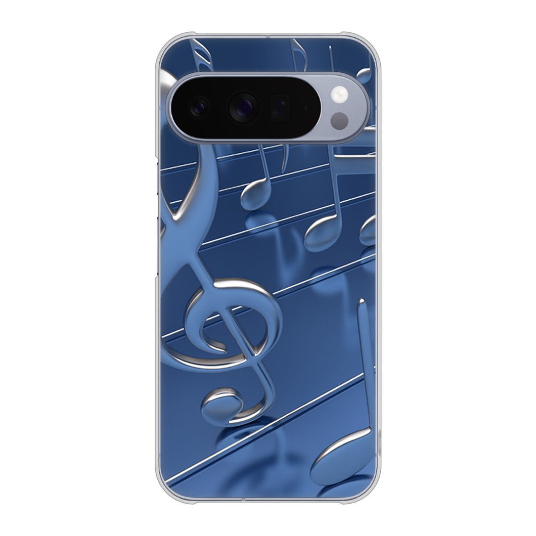 Google Pixel 10 Pro XL 高画質仕上げ 背面印刷 ハードケース音符