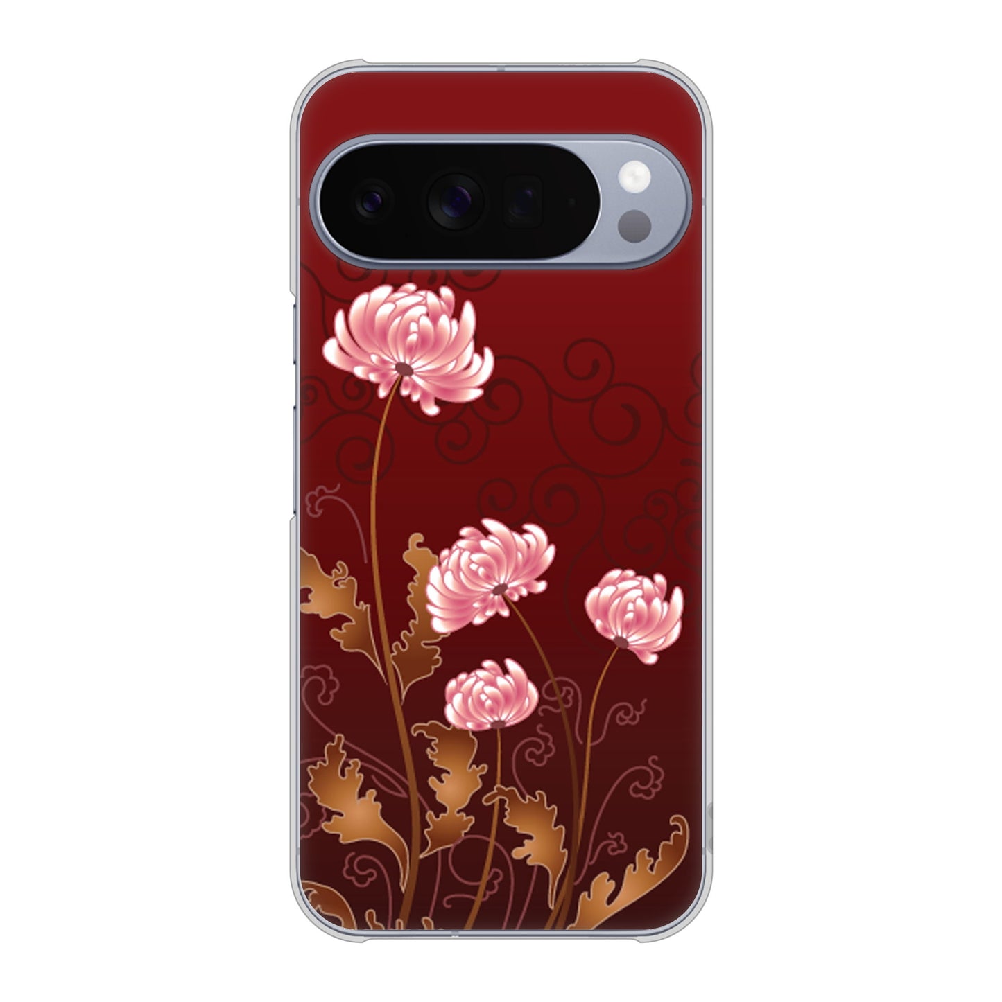 Google Pixel 10 Pro XL 高画質仕上げ 背面印刷 ハードケース 【375 優美な菊】