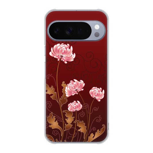 Google Pixel 10 Pro XL 高画質仕上げ 背面印刷 ハードケース 【375 優美な菊】