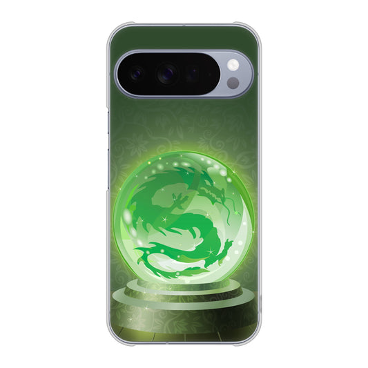 Google Pixel 10 Pro XL 高画質仕上げ 背面印刷 ハードケース 【439 水晶に浮かぶ龍】
