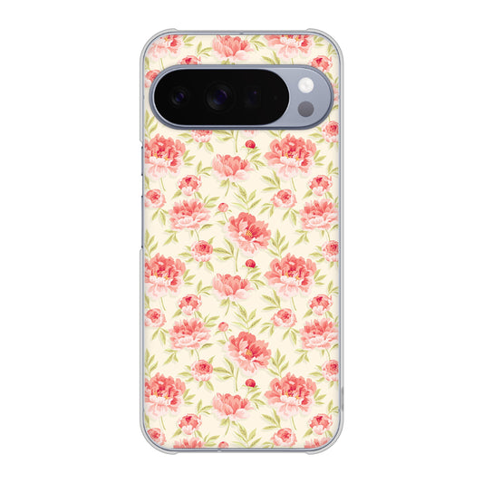 Google Pixel 10 Pro XL 高画質仕上げ 背面印刷 ハードケース北欧の小花