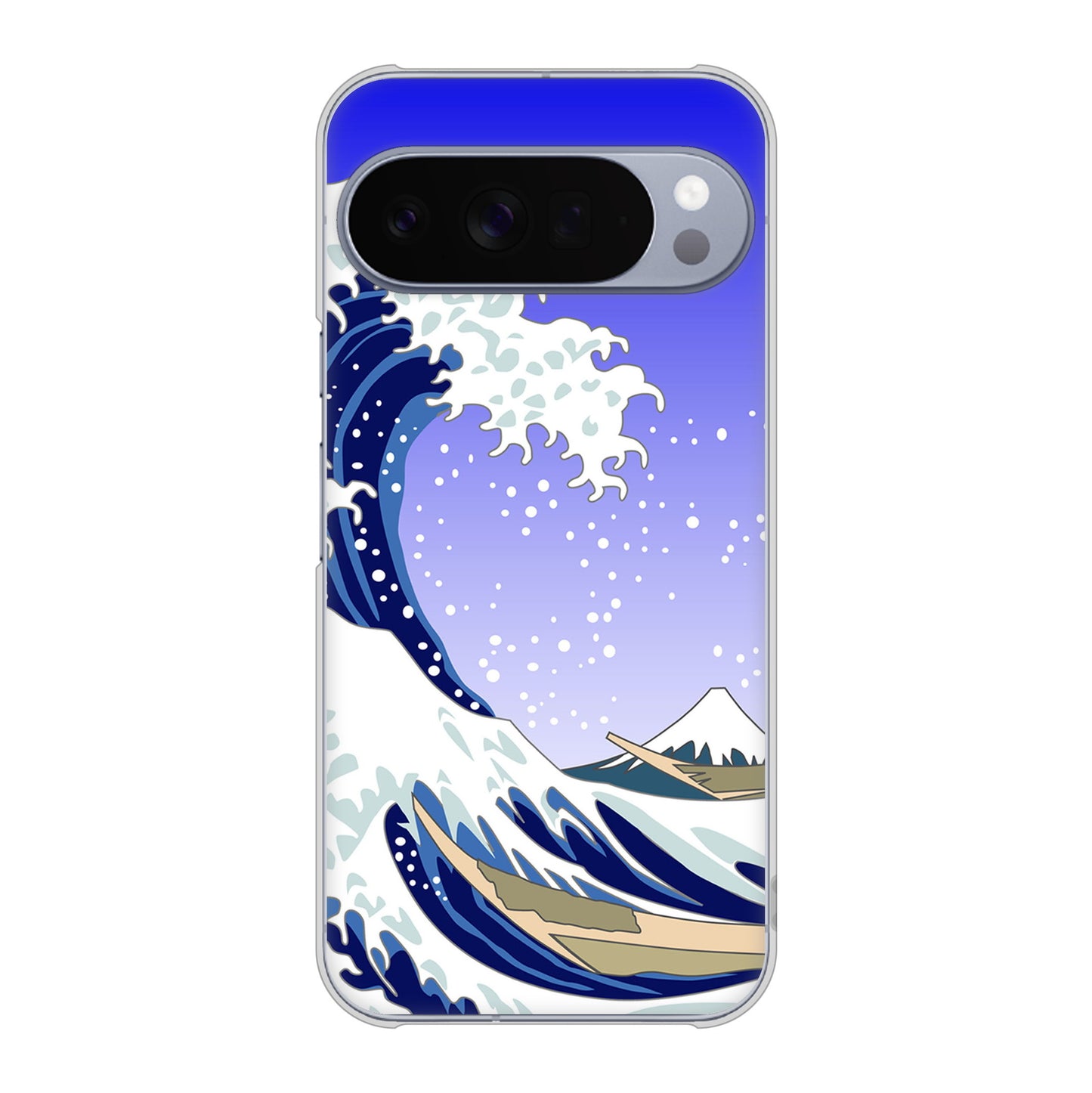 Google Pixel 10 Pro XL 高画質仕上げ 背面印刷 ハードケース 【625 波に富士】