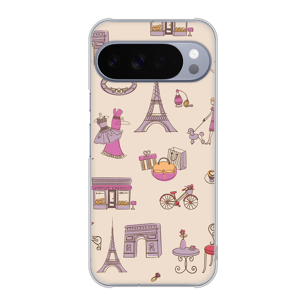 Google Pixel 10 Pro XL 高画質仕上げ 背面印刷 ハードケースLOVE フランス