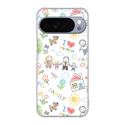 Google Pixel 10 Pro XL 高画質仕上げ 背面印刷 ハードケースカップル＆ファミリー