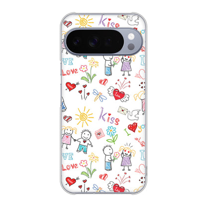 Google Pixel 10 Pro XL 高画質仕上げ 背面印刷 ハードケースカップル＆ファミリー