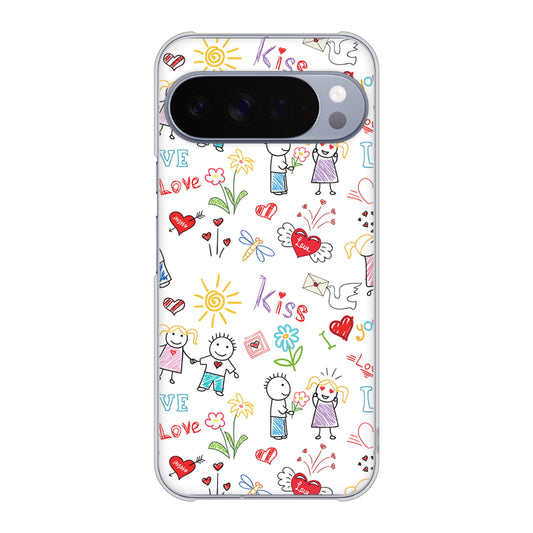 Google Pixel 10 Pro XL 高画質仕上げ 背面印刷 ハードケースカップル＆ファミリー