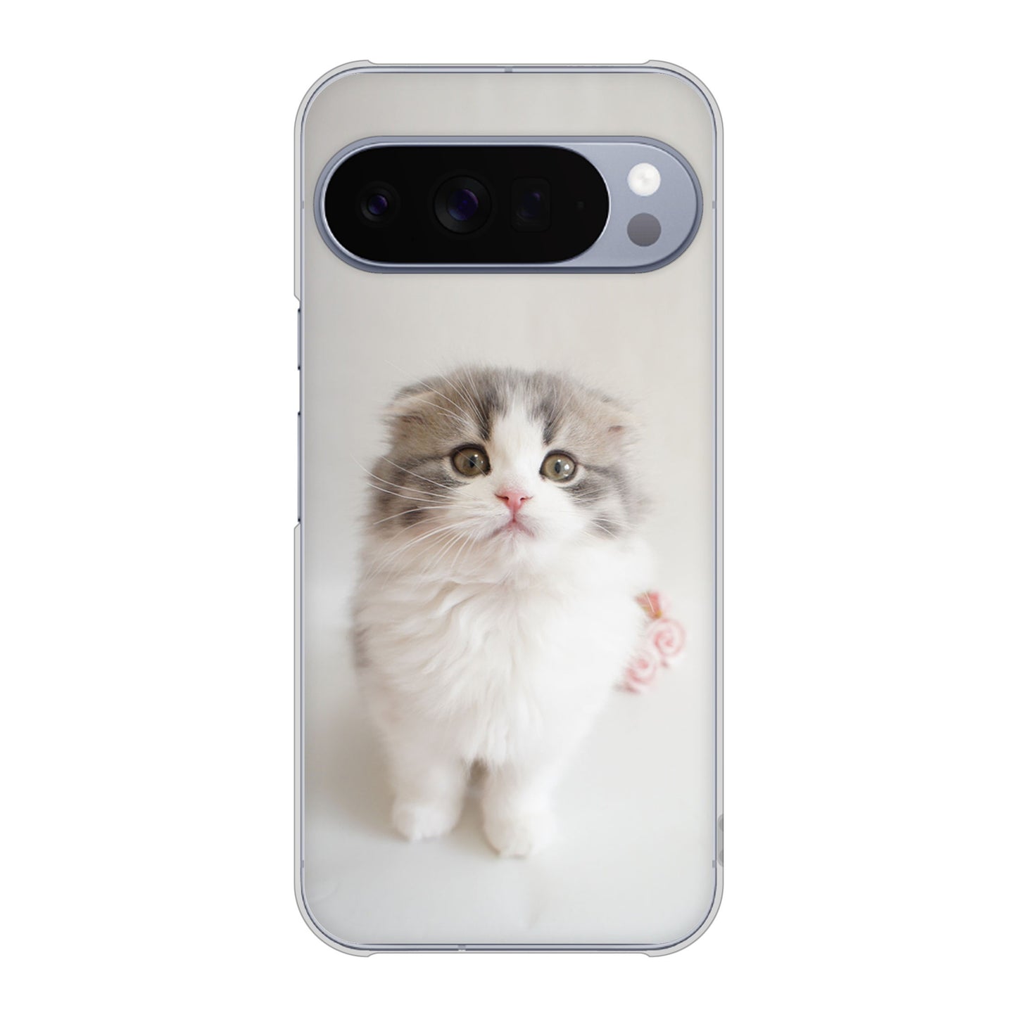 Google Pixel 10 Pro XL 高画質仕上げ 背面印刷 ハードケース 【VA803 まっていますネコ】