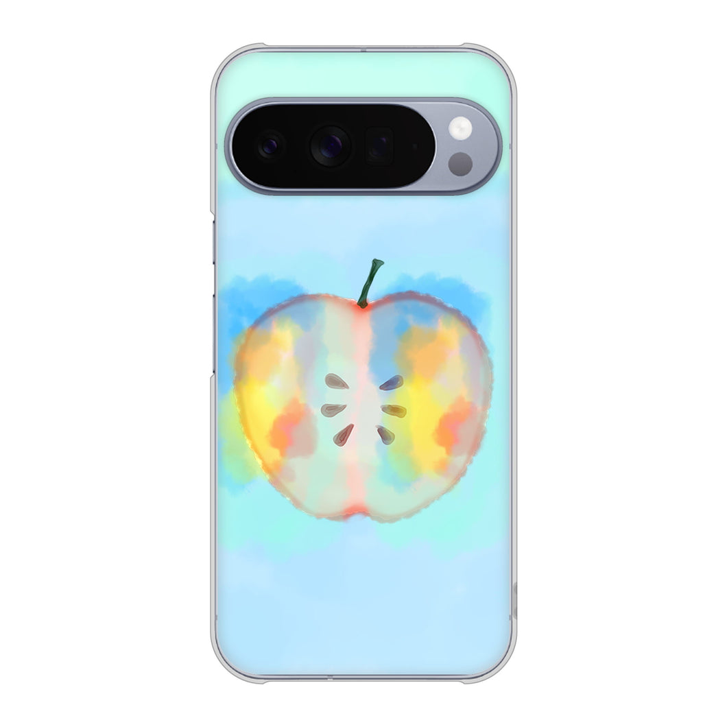 Google Pixel 10 Pro XL 高画質仕上げ 背面印刷 ハードケース 【YJ181 りんご 水彩181】