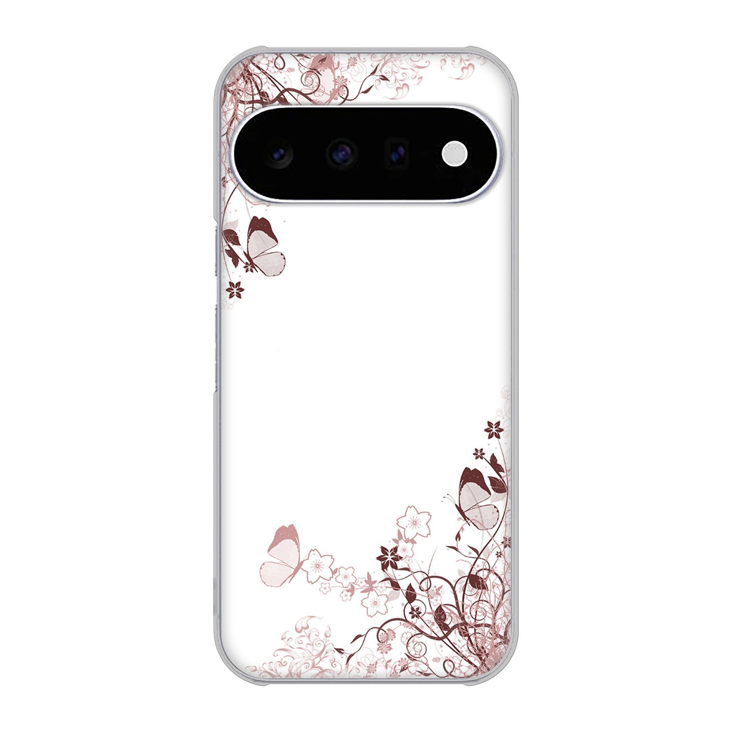 Google Pixel 11 高画質仕上げ 背面印刷 ハードケースバタフライ