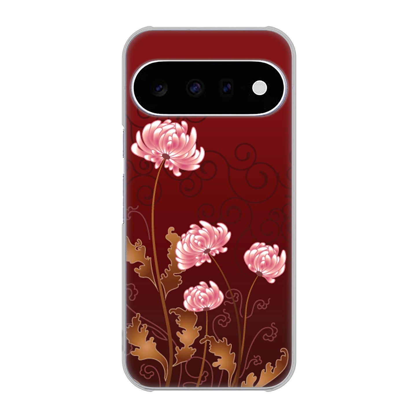 Google Pixel 11 高画質仕上げ 背面印刷 ハードケース 【375 優美な菊】