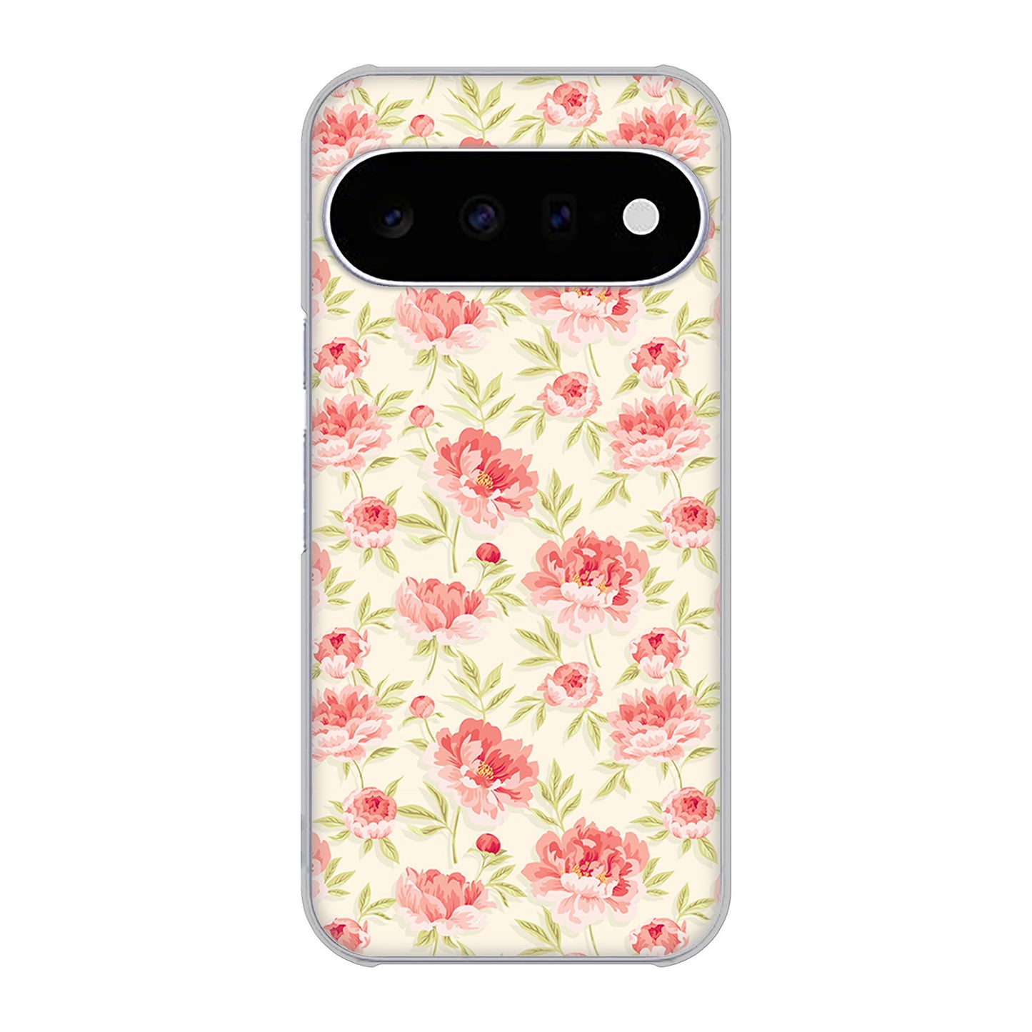 Google Pixel 11 高画質仕上げ 背面印刷 ハードケース北欧の小花