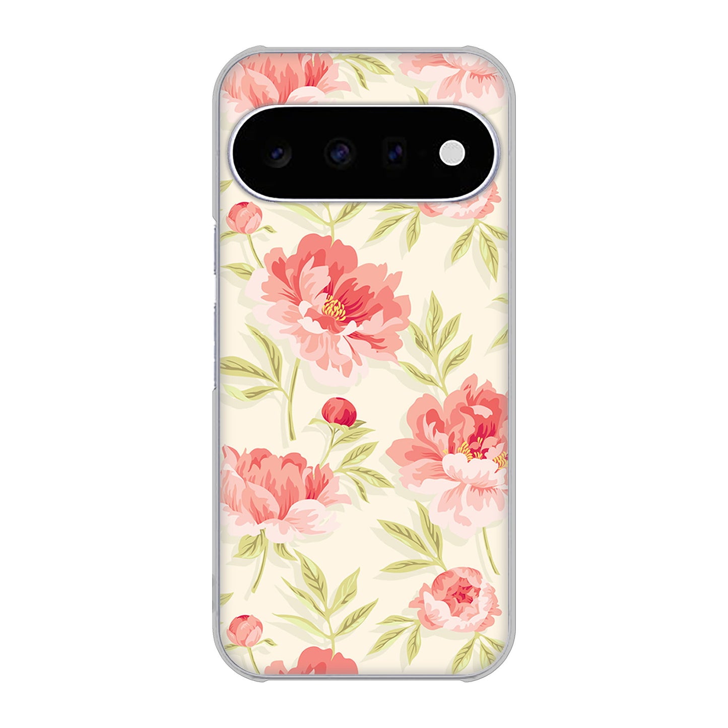 Google Pixel 11 高画質仕上げ 背面印刷 ハードケース北欧の小花