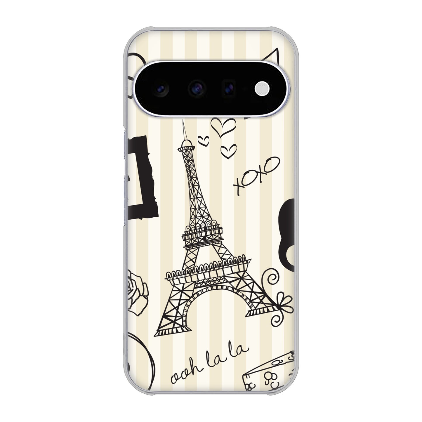 Google Pixel 11 高画質仕上げ 背面印刷 ハードケースLOVE フランス