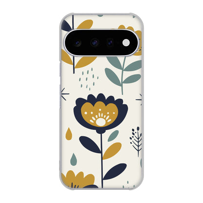 Google Pixel 11 北欧風花柄 ハードケース 背面印刷