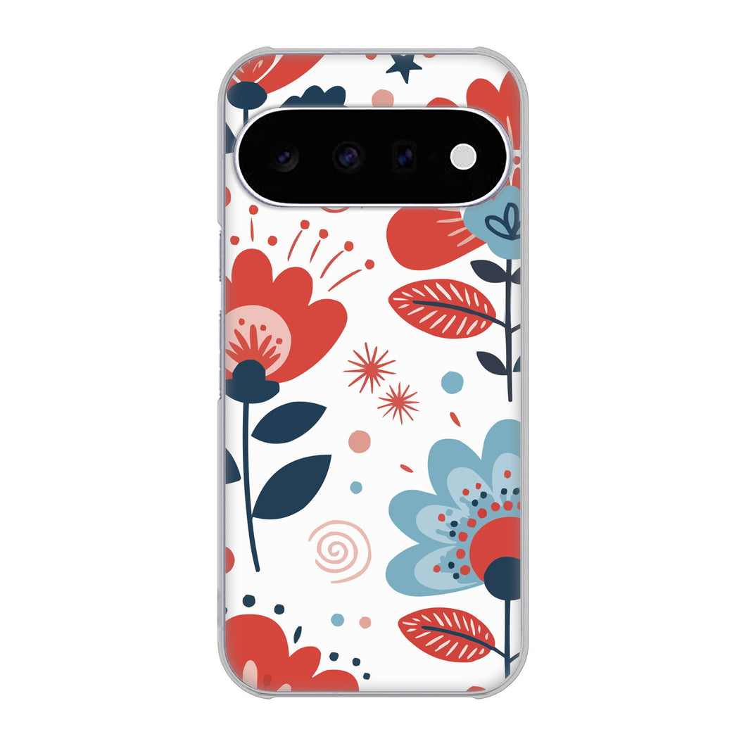 Google Pixel 11 高画質仕上げ 背面印刷 ハードケース北欧風花柄