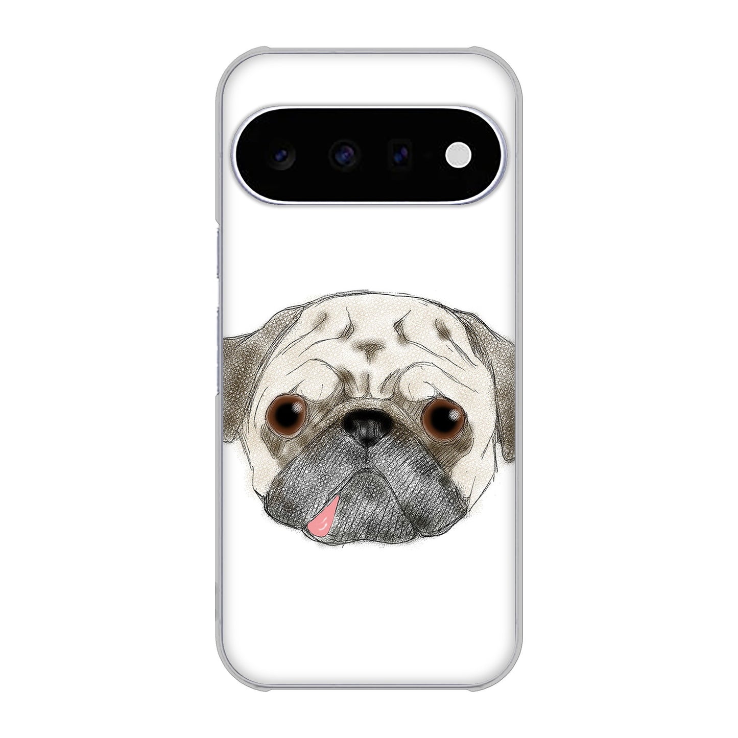 Google Pixel 11 高画質仕上げ 背面印刷 ハードケースパグ
