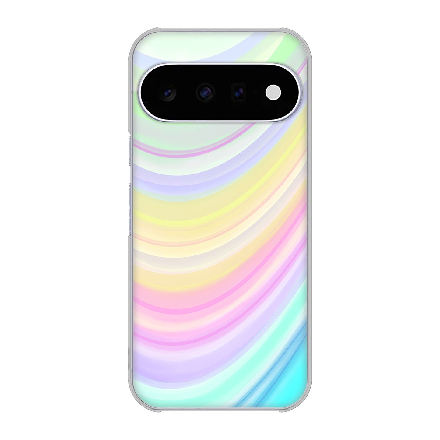 Google Pixel 11 高画質仕上げ 背面印刷 ハードケースレインボー