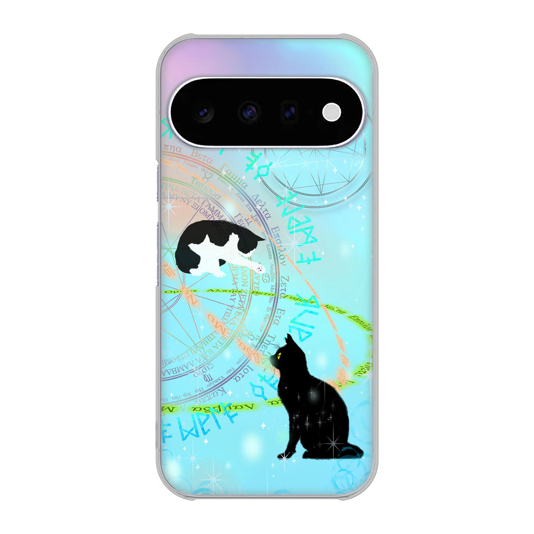 Google Pixel 11 高画質仕上げ 背面印刷 ハードケース魔法陣猫