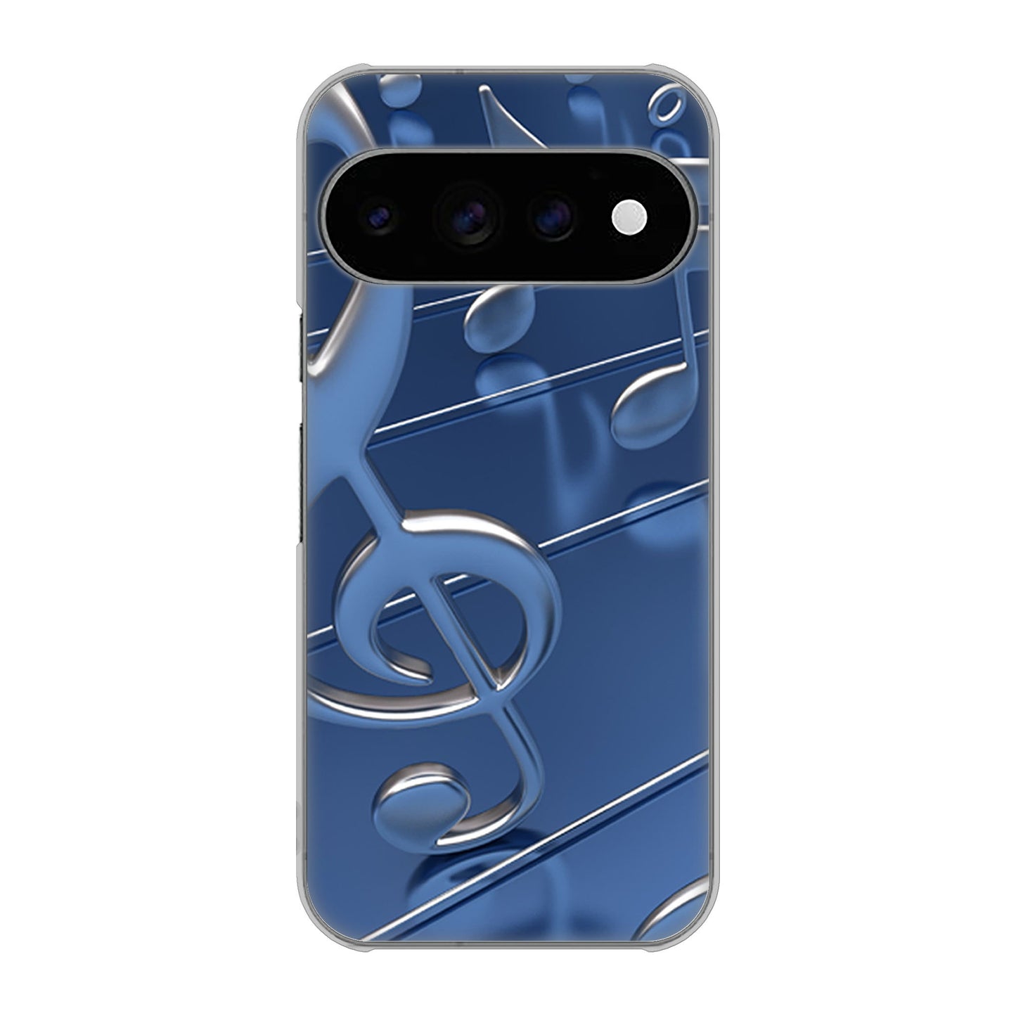 Google Pixel 11 Pro 高画質仕上げ 背面印刷 ハードケース音符