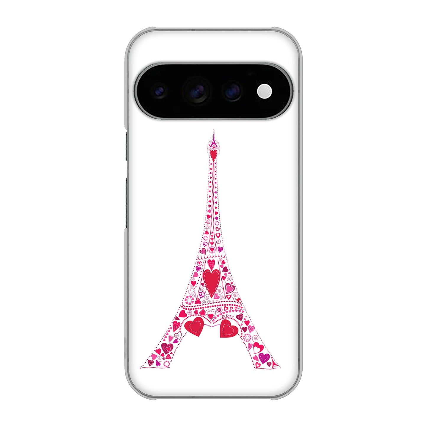 Google Pixel 11 Pro 高画質仕上げ 背面印刷 ハードケースLOVE フランス
