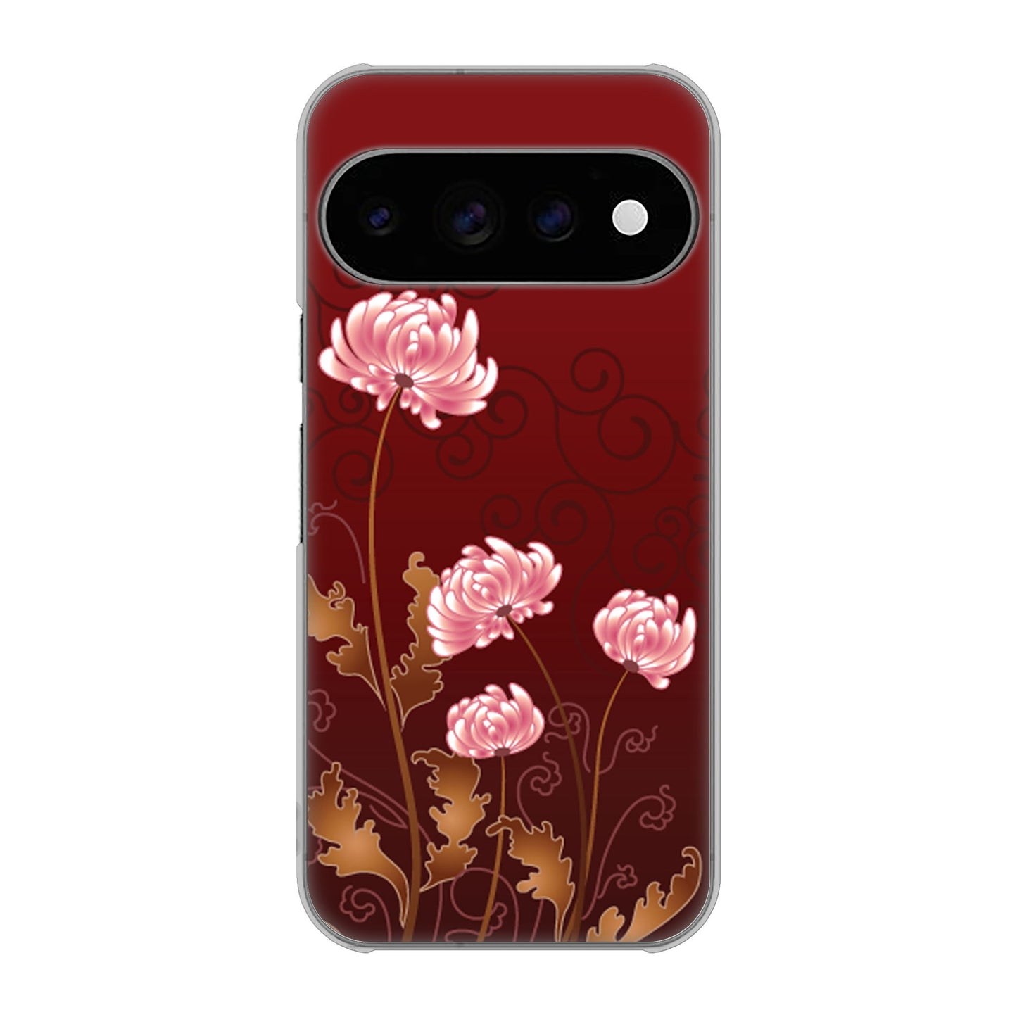 Google Pixel 11 Pro 高画質仕上げ 背面印刷 ハードケース 【375 優美な菊】