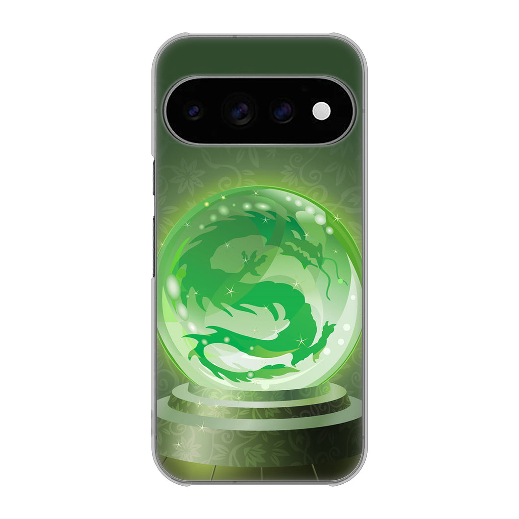 Google Pixel 11 Pro 高画質仕上げ 背面印刷 ハードケース 【439 水晶に浮かぶ龍】