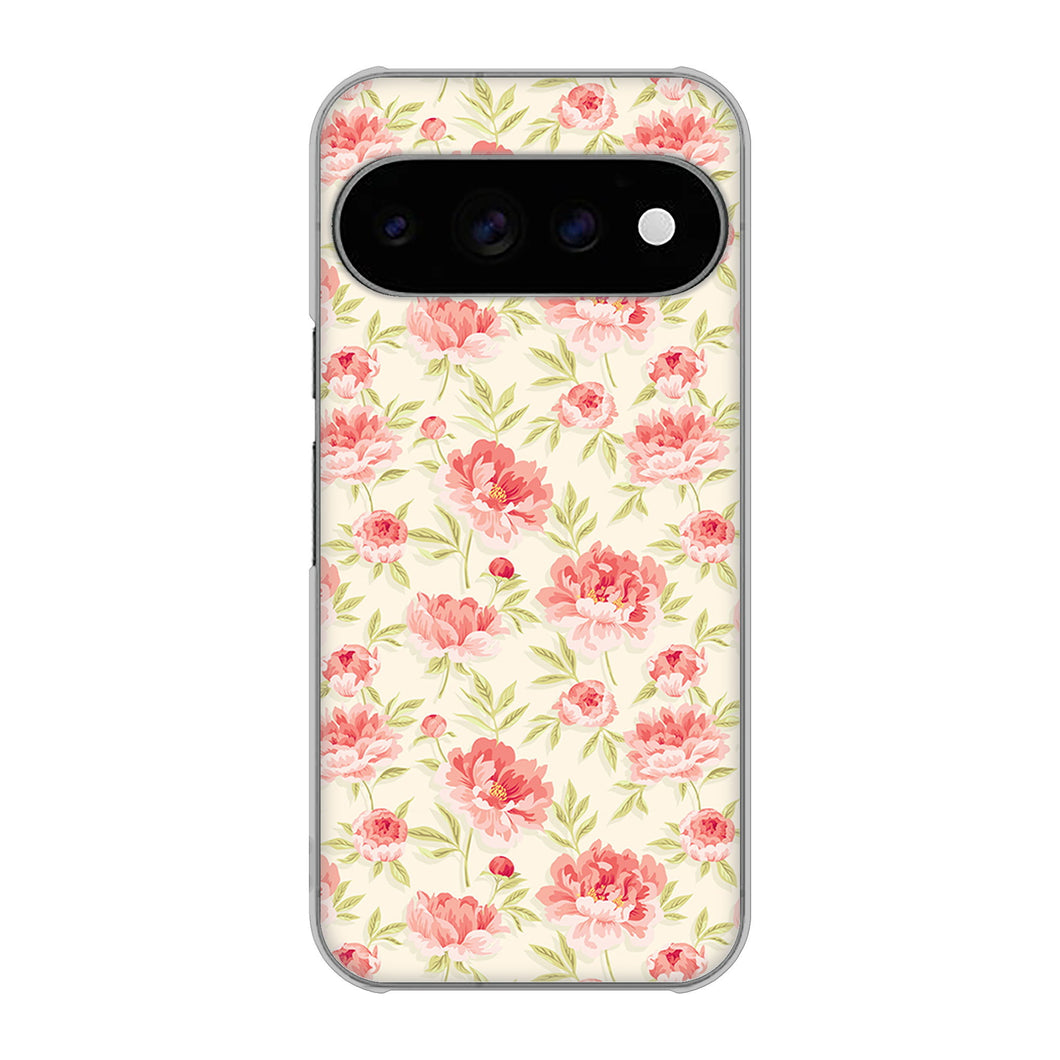 Google Pixel 11 Pro 高画質仕上げ 背面印刷 ハードケース北欧の小花