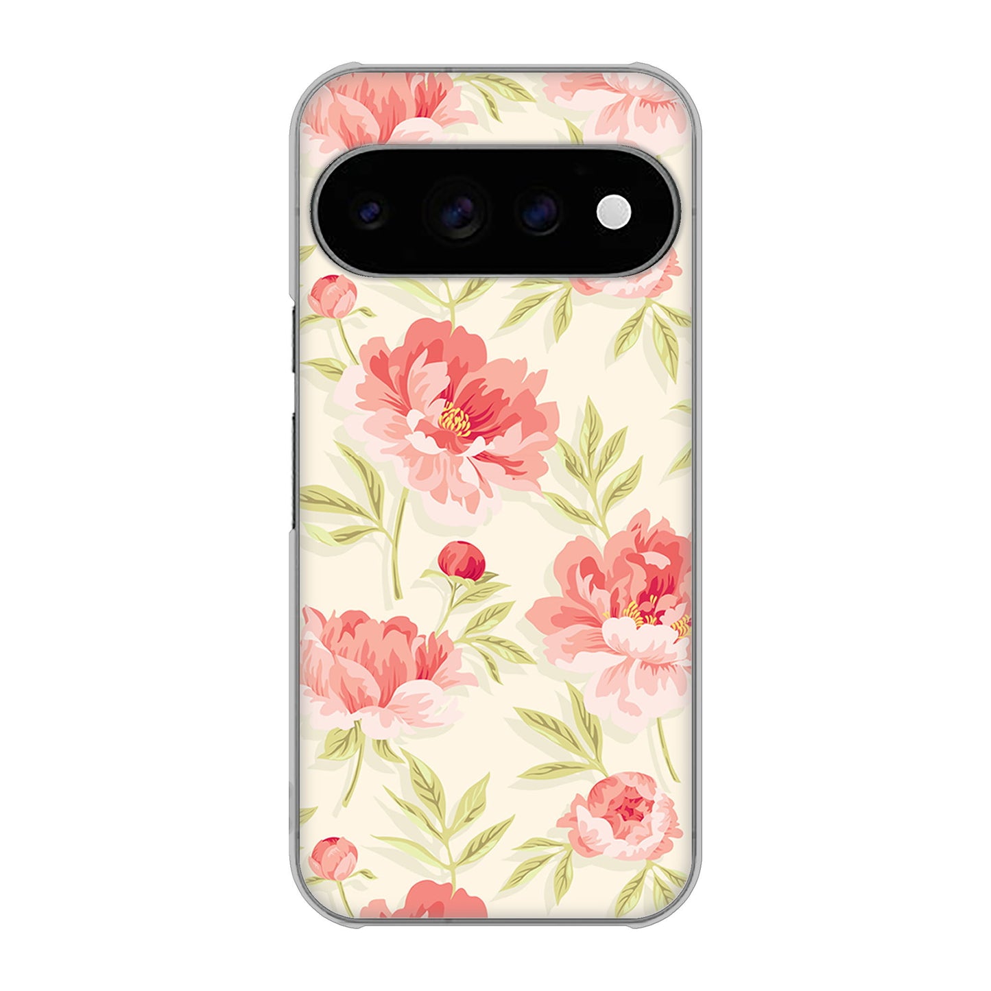 Google Pixel 11 Pro 高画質仕上げ 背面印刷 ハードケース北欧の小花