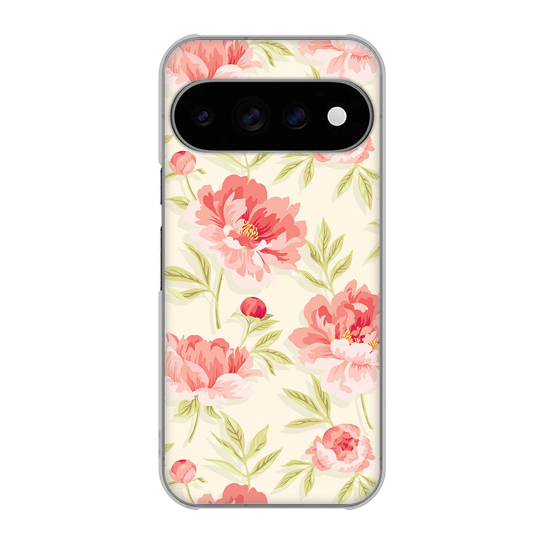 Google Pixel 11 Pro 高画質仕上げ 背面印刷 ハードケース北欧の小花