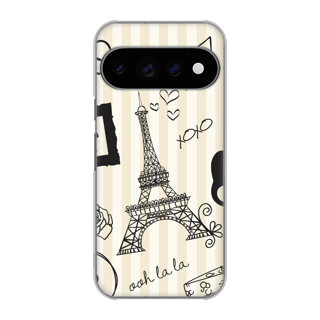 Google Pixel 11 Pro 高画質仕上げ 背面印刷 ハードケースLOVE フランス