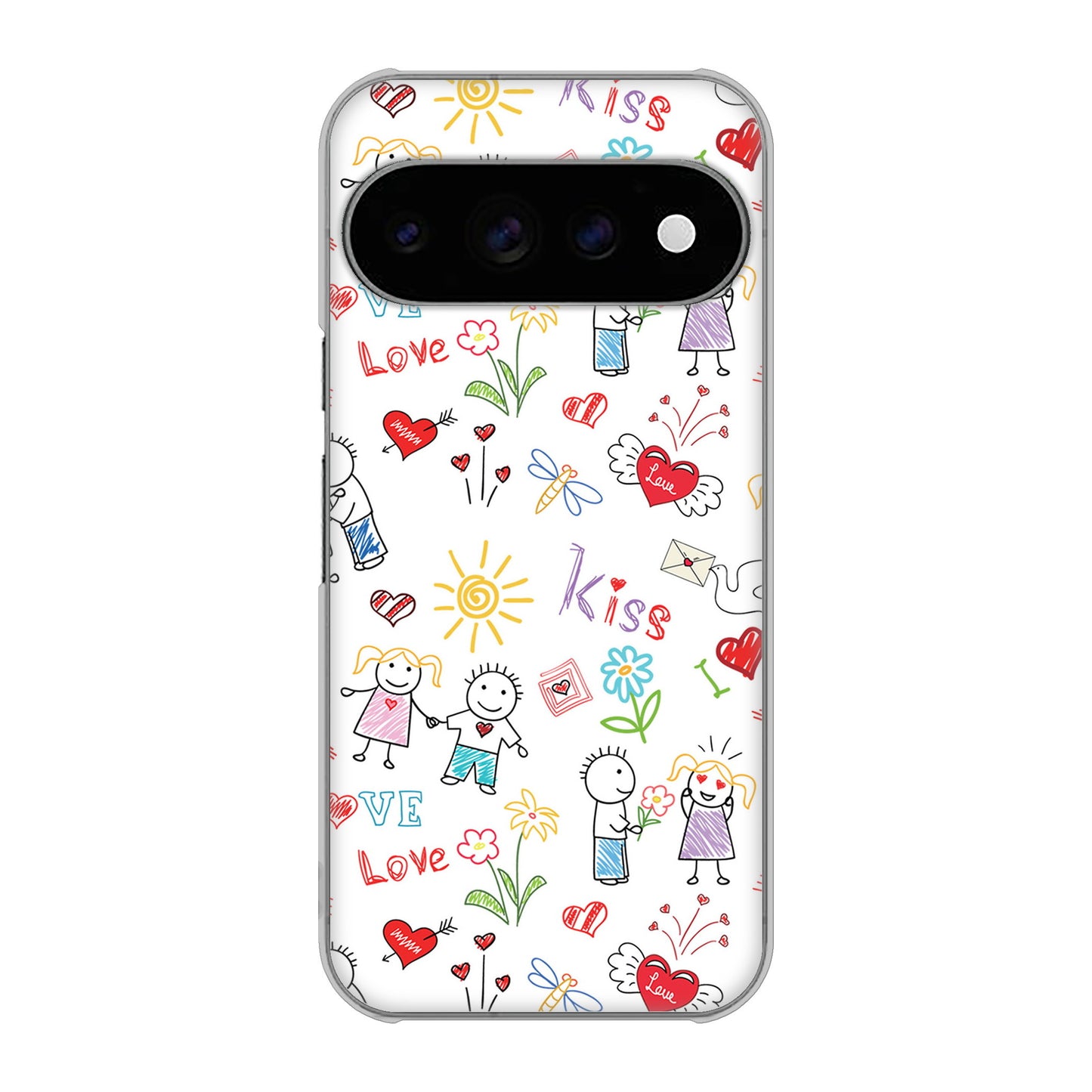 Google Pixel 11 Pro 高画質仕上げ 背面印刷 ハードケースカップル＆ファミリー