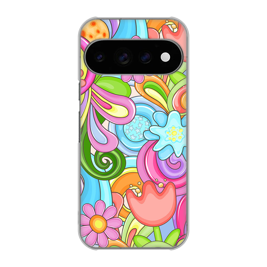 Google Pixel 11 Pro 高画質仕上げ 背面印刷 ハードケース 【713 ミラクルフラワー】