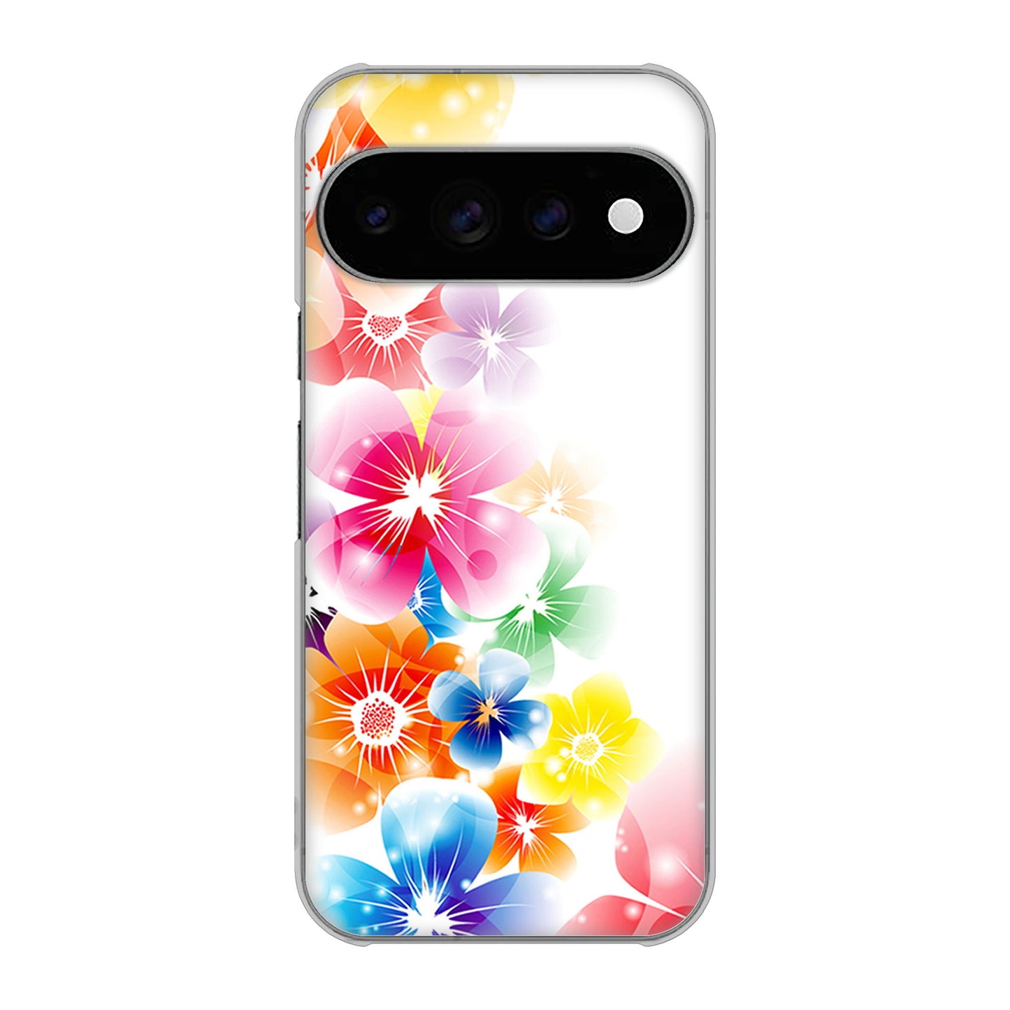 Google Pixel 11 Pro 高画質仕上げ 背面印刷 ハードケース 【1209 光と花】