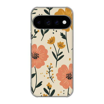 Google Pixel 11 Pro 高画質仕上げ 背面印刷 ハードケース北欧風花柄