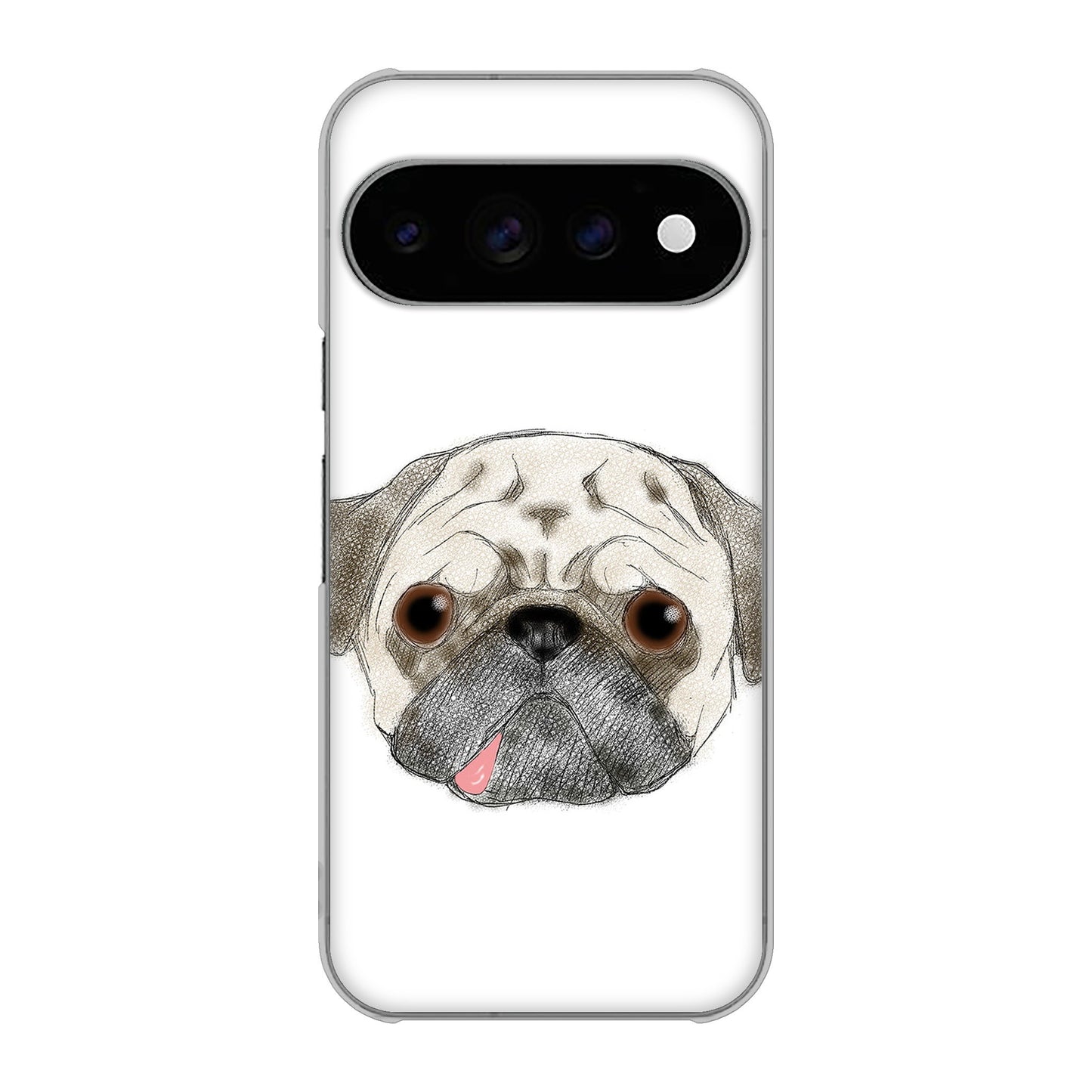 Google Pixel 11 Pro 高画質仕上げ 背面印刷 ハードケースパグ
