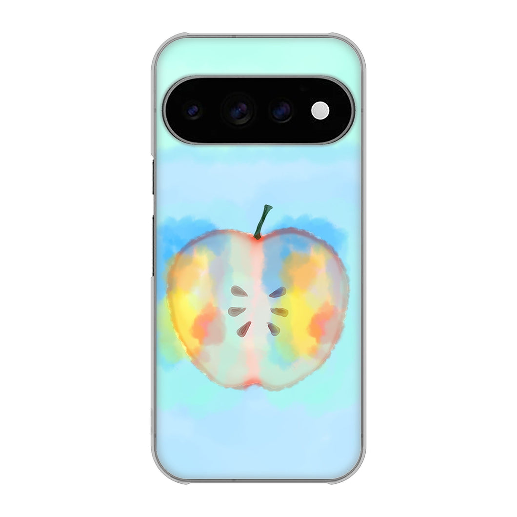 Google Pixel 11 Pro 高画質仕上げ 背面印刷 ハードケース 【YJ181 りんご 水彩181】