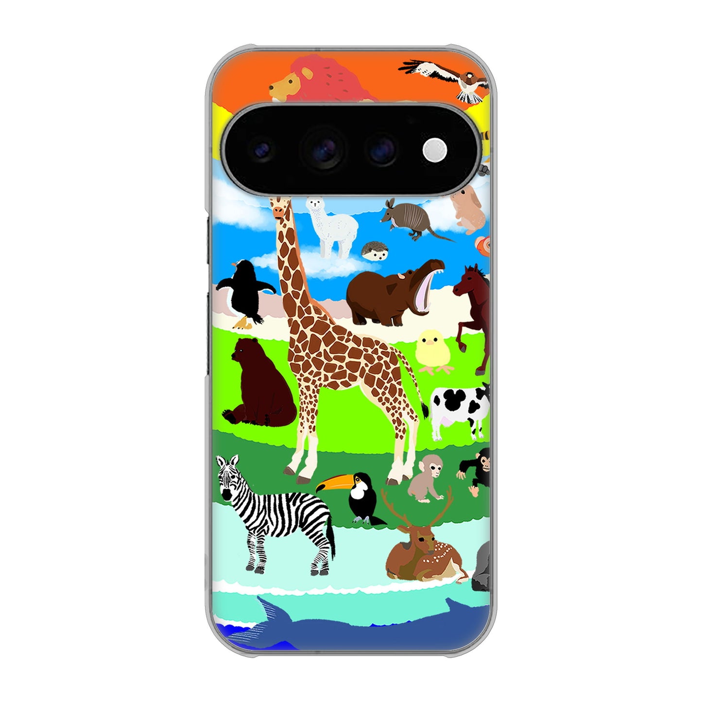 Google Pixel 11 Pro 高画質仕上げ 背面印刷 ハードケース 【YJ201 アニマルプラネット】