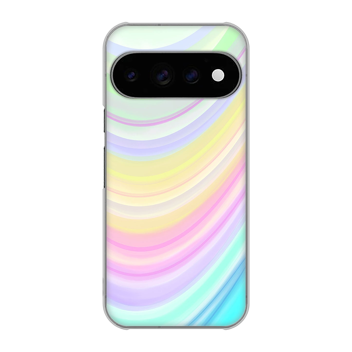 Google Pixel 11 Pro 高画質仕上げ 背面印刷 ハードケースレインボー