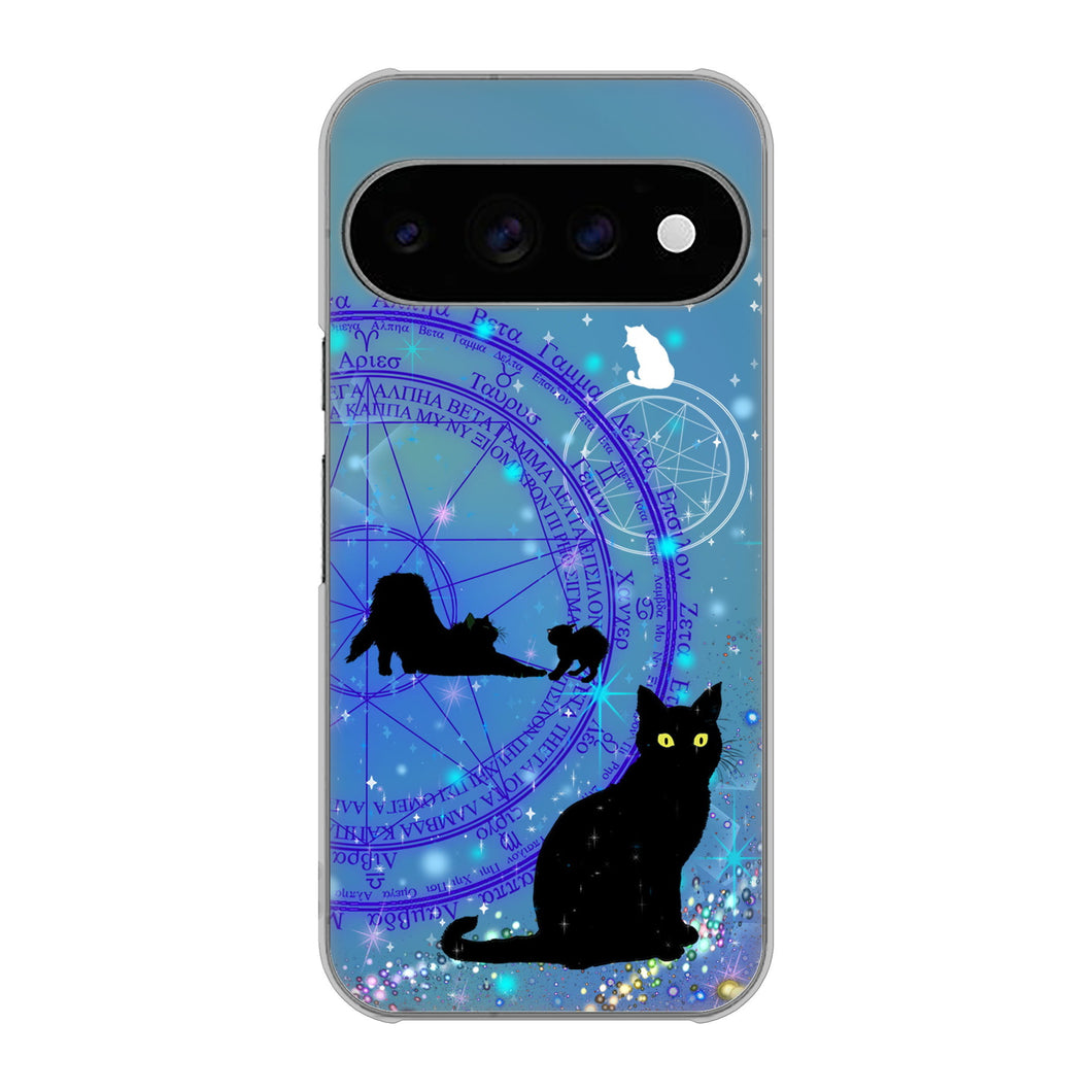 Google Pixel 11 Pro 高画質仕上げ 背面印刷 ハードケース魔法陣猫