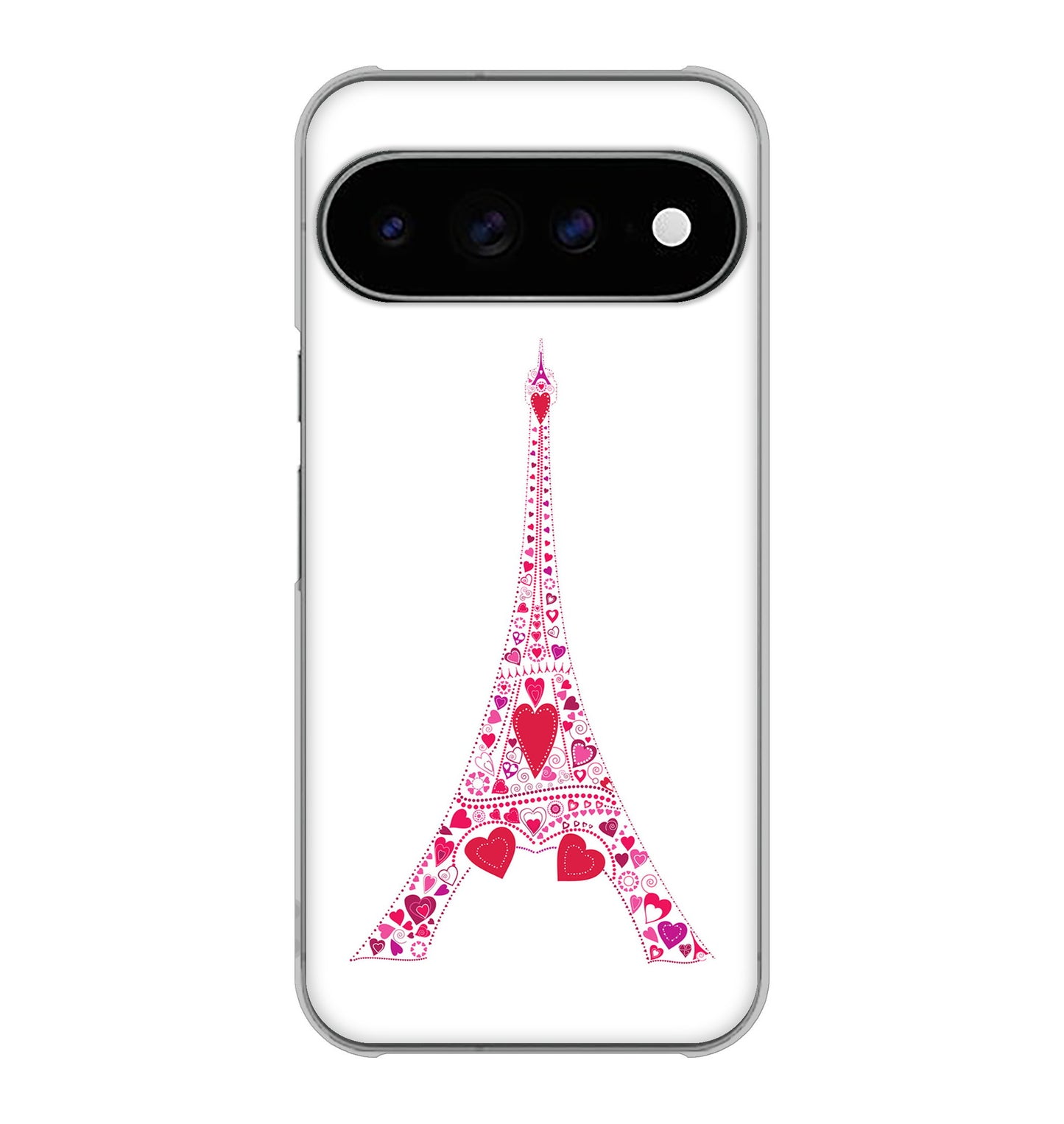 Google Pixel 11 Pro XL 高画質仕上げ 背面印刷 ハードケースLOVE フランス