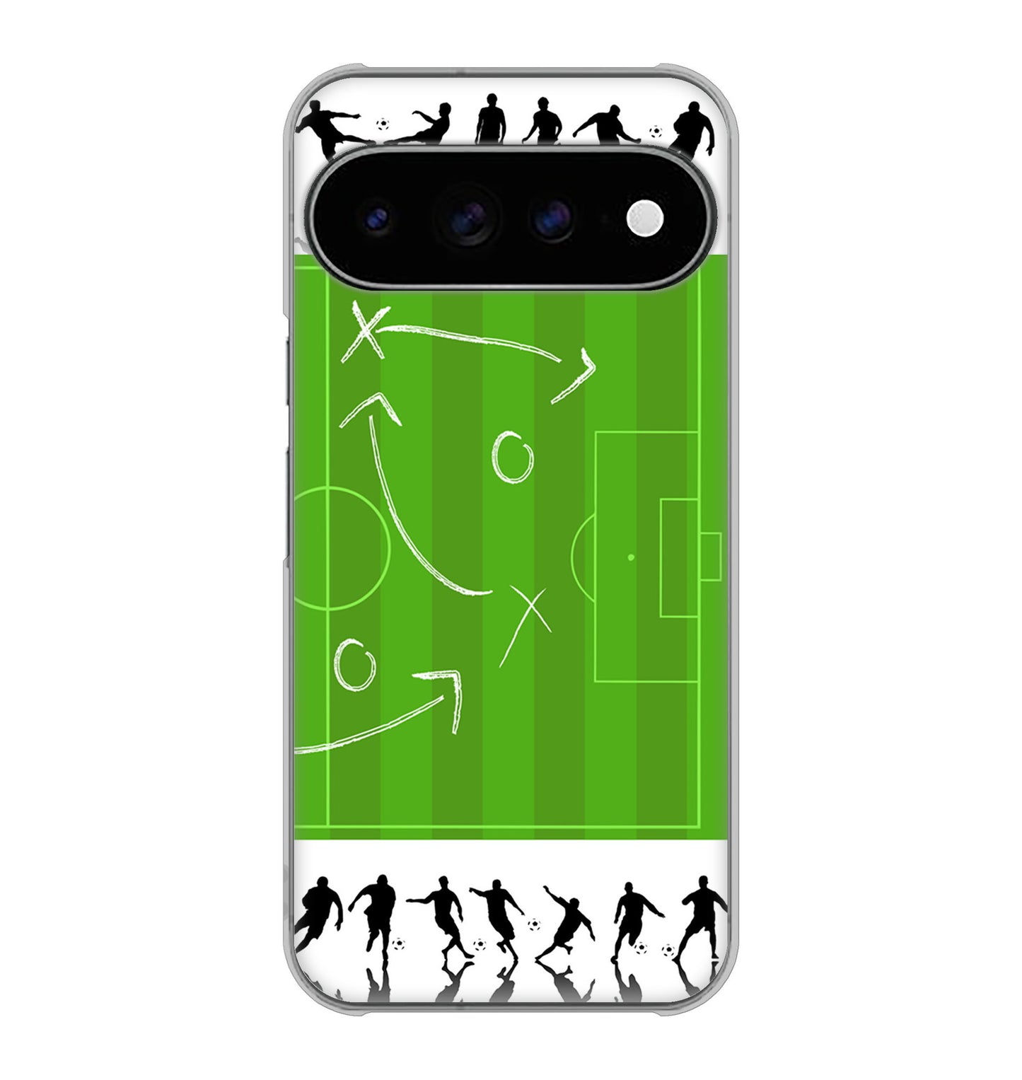 Google Pixel 11 Pro XL 高画質仕上げ 背面印刷 ハードケース 【304 サッカー戦略ボード】