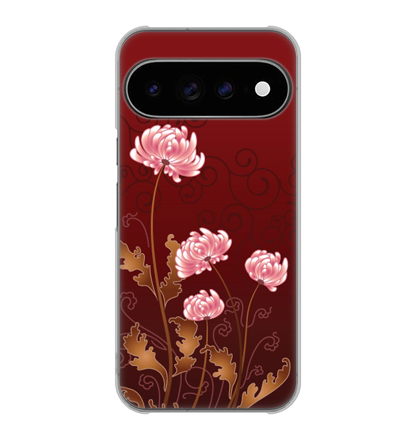 Google Pixel 11 Pro XL 高画質仕上げ 背面印刷 ハードケース 【375 優美な菊】