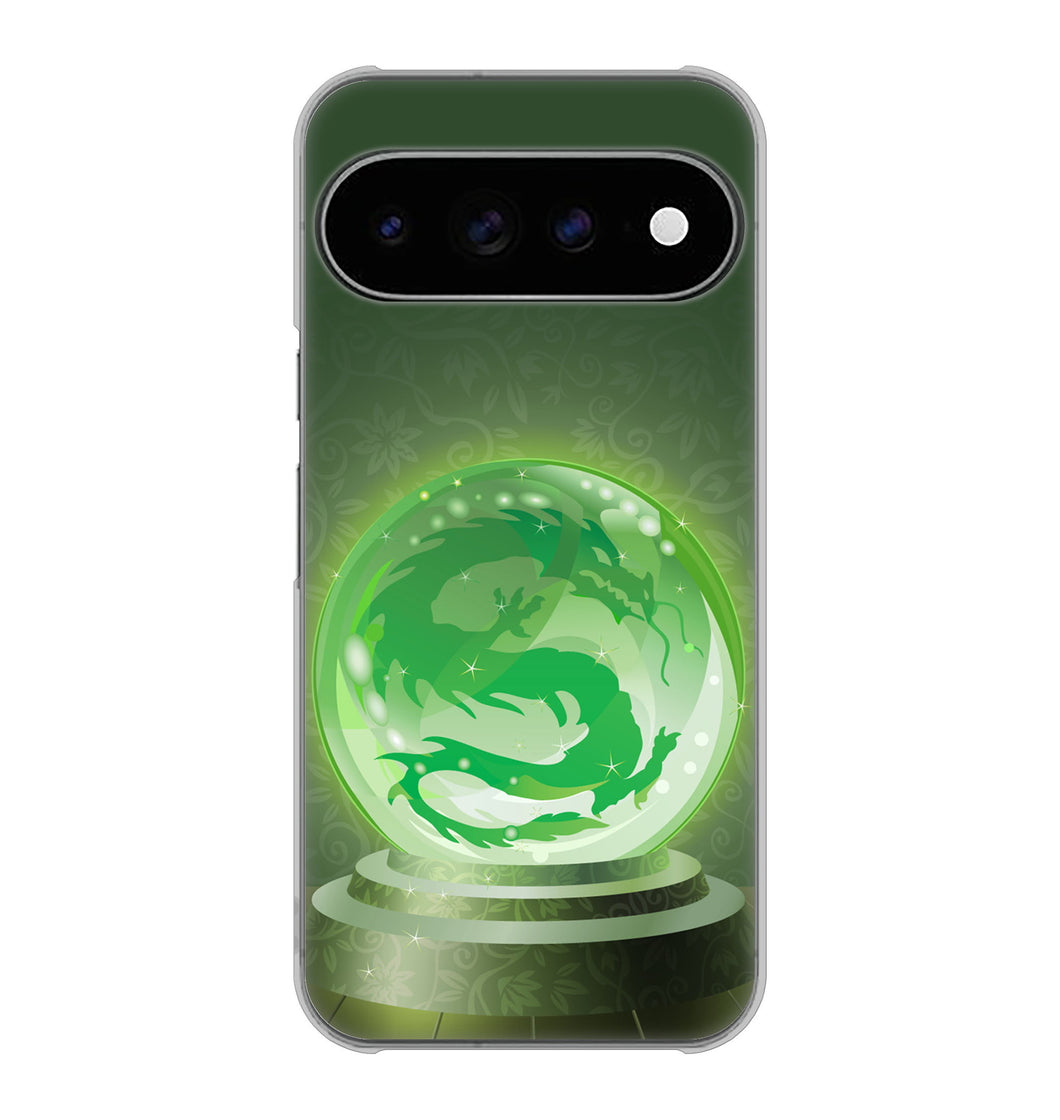 Google Pixel 11 Pro XL 高画質仕上げ 背面印刷 ハードケース 【439 水晶に浮かぶ龍】