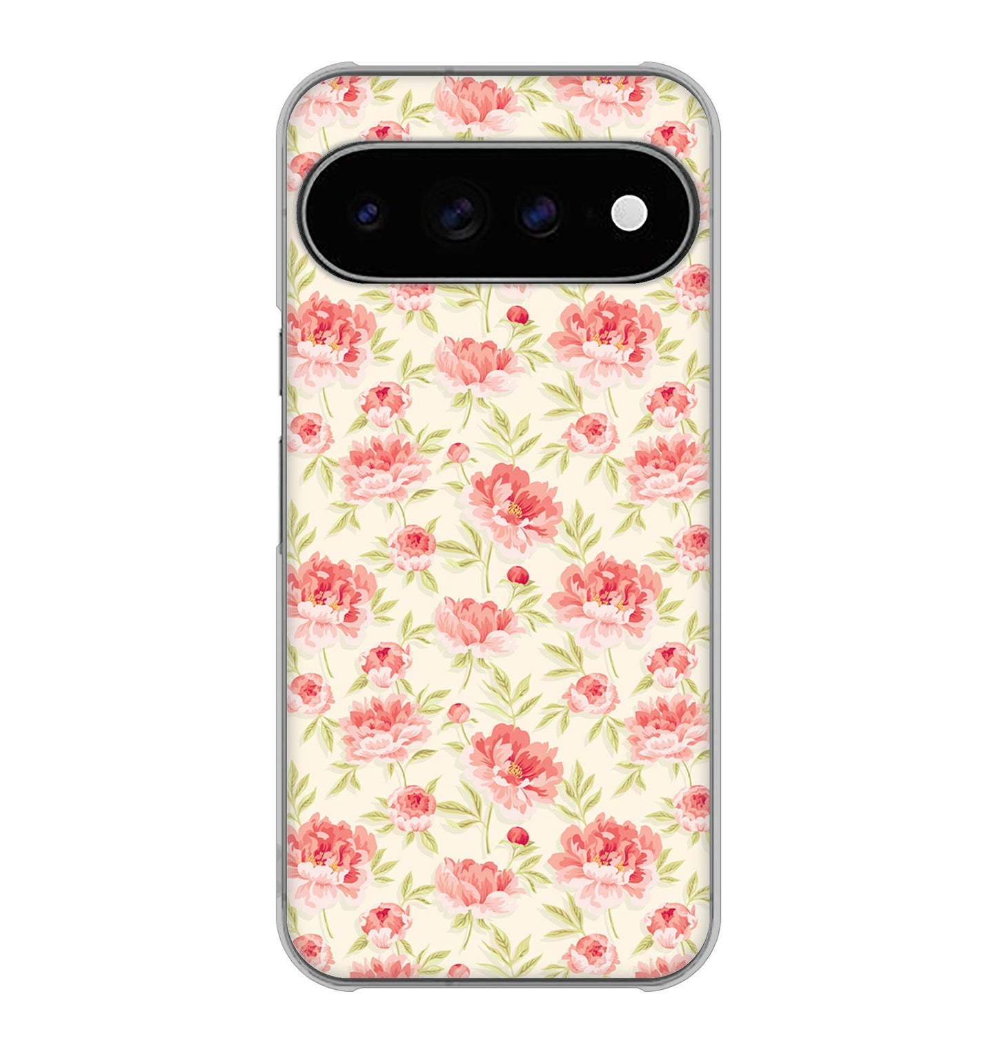 Google Pixel 11 Pro XL 高画質仕上げ 背面印刷 ハードケース北欧の小花