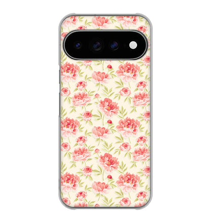 Google Pixel 11 Pro XL 高画質仕上げ 背面印刷 ハードケース北欧の小花